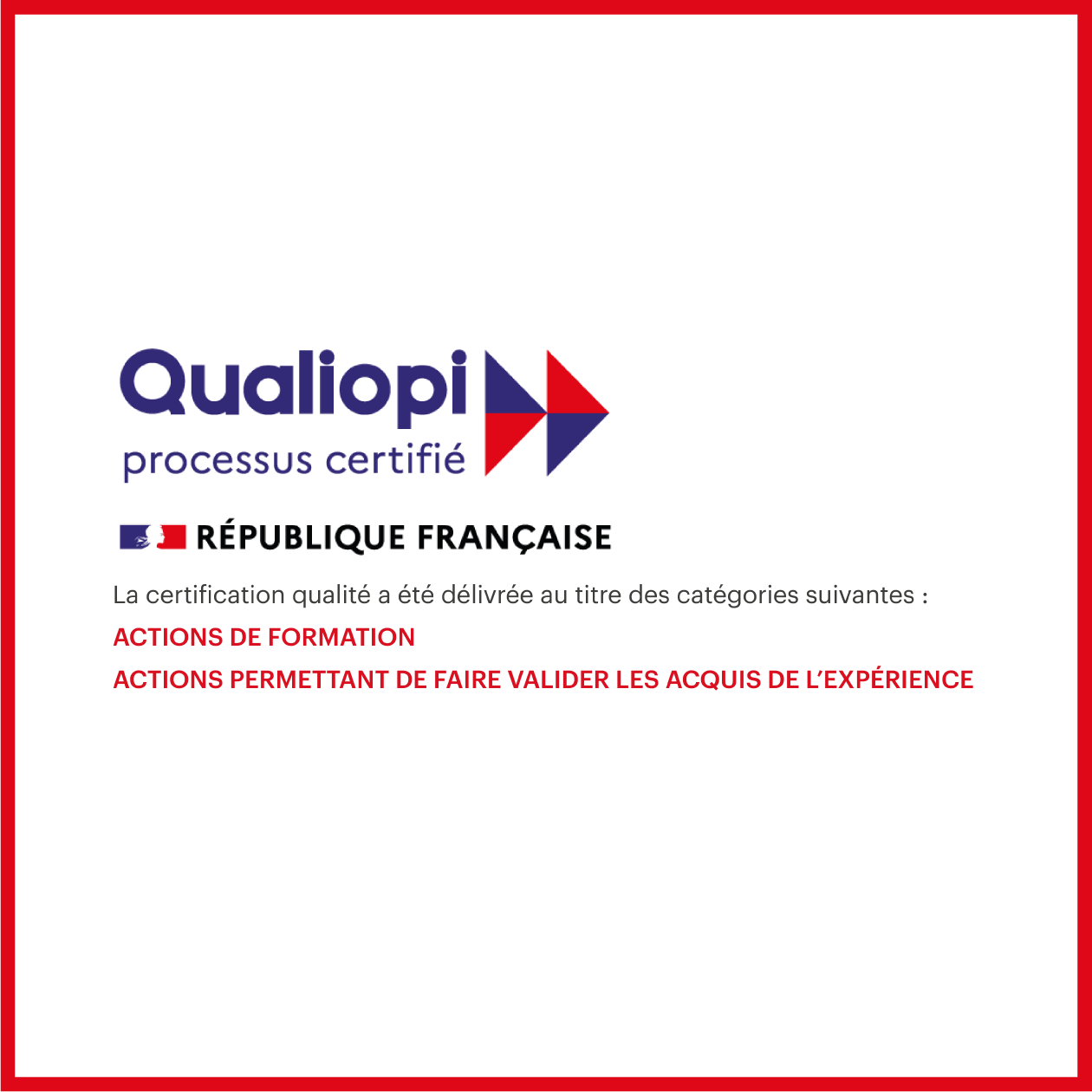 Logo QUALIOPI